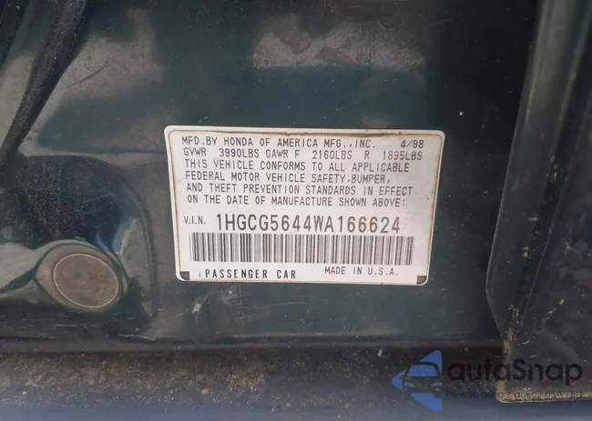 1HGCG5644WA166624: 42320241