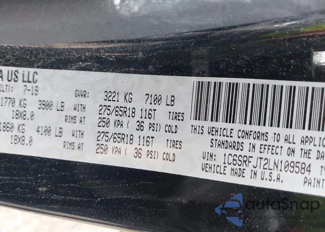 1C6SRFJT2LN109584: 42320264