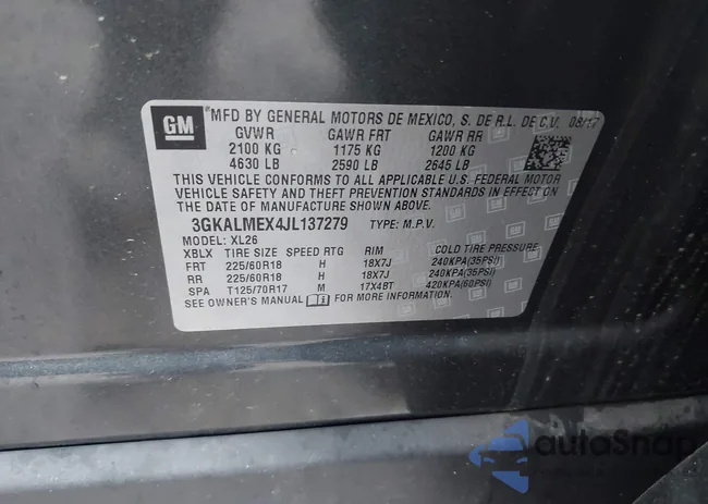 3GKALMEX4JL137279: 42320569