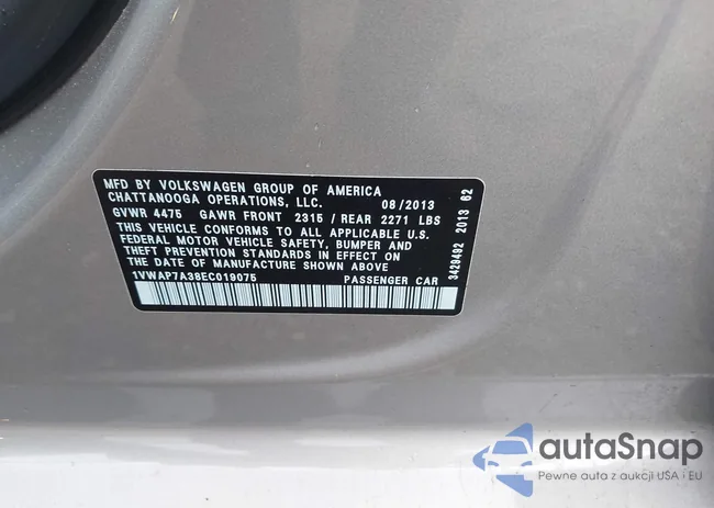 1VWAP7A38EC019075: 42320576