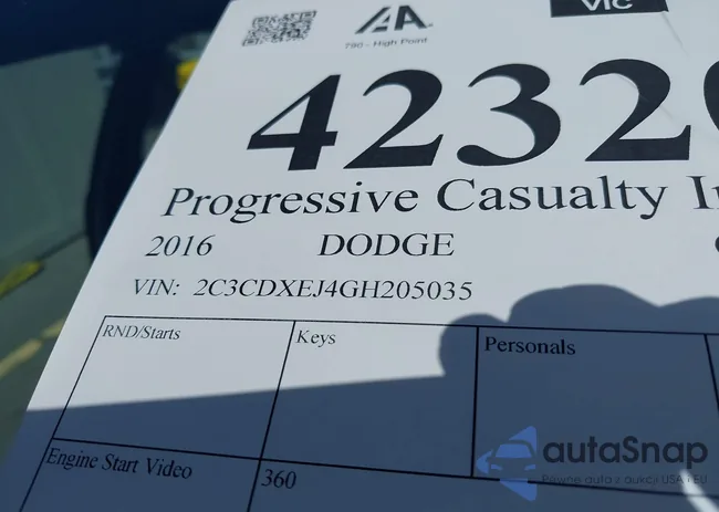 2C3CDXEJ4GH205035: 42320619