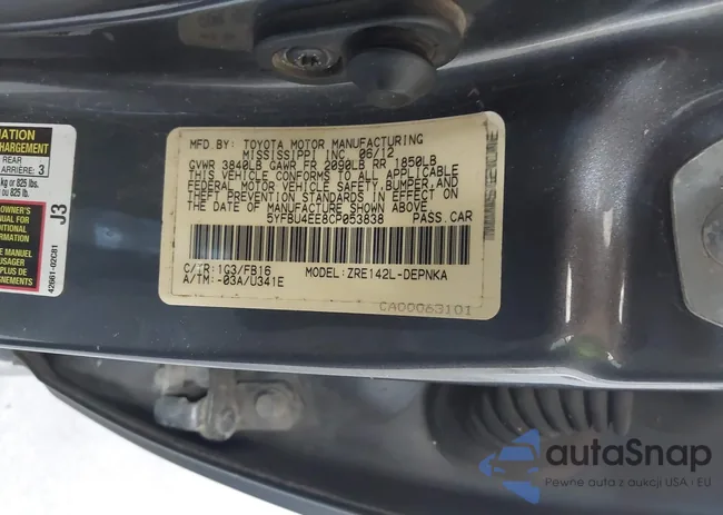 5YFBU4EE8CP053838: 42320630