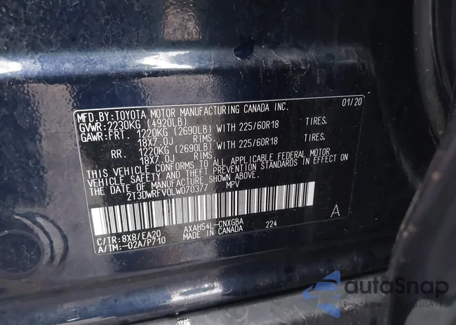 2T3DWRFV0LW070377: 42319828