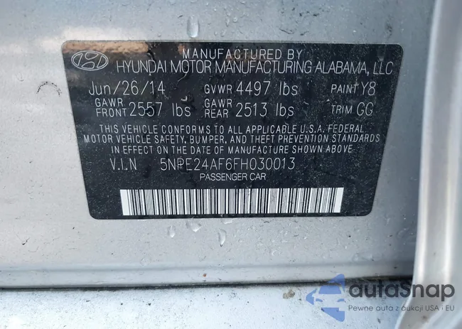 5NPE24AF6FH030013: 42319920