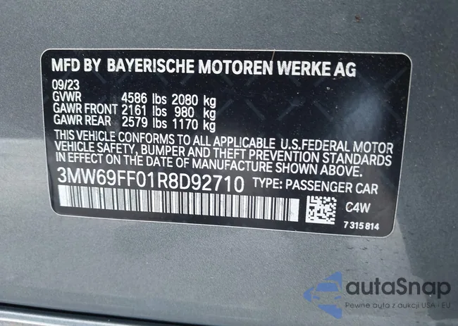 3MW69FF01R8D92710: 42320019