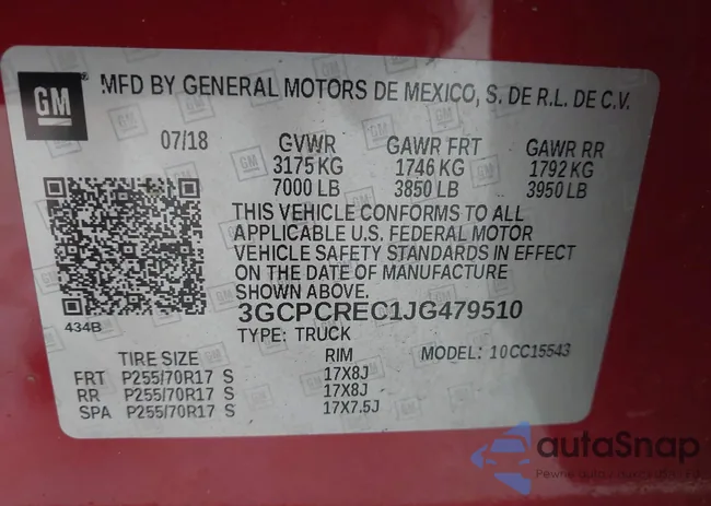 3GCPCREC1JG479510: 42320131