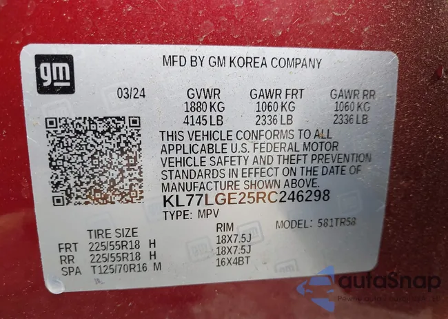 KL77LGE25RC246298: 42321177