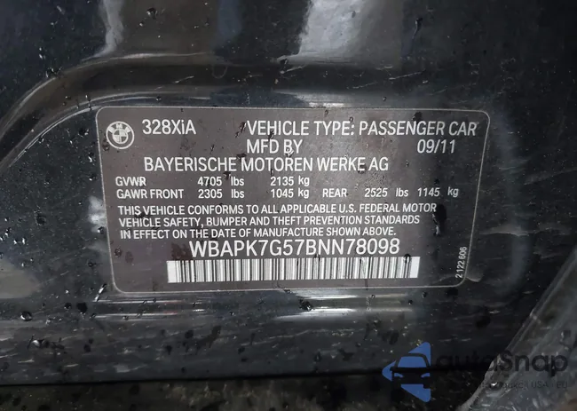 WBAPK7G57BNN78098: 42321198