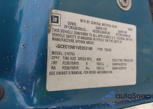 1GCEC19W1VE263148: 42321248