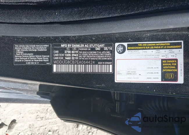 WDDUG8CB7EA064424: 42321306