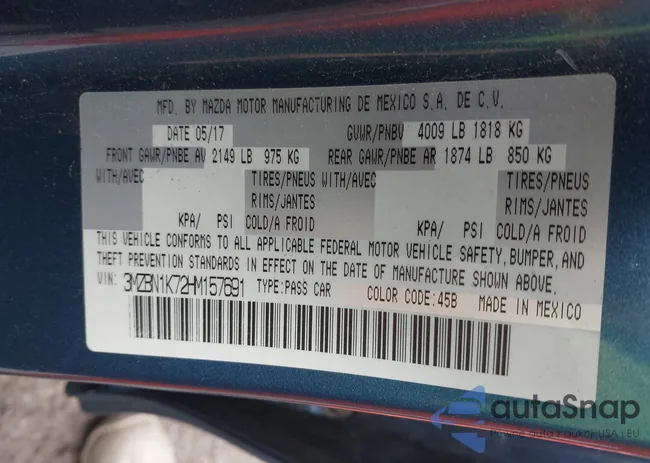 3MZBN1K72HM157691: 42321379