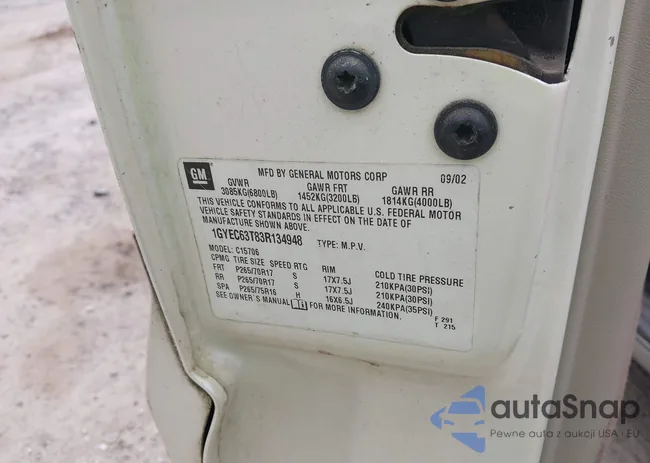 1GYEC63T83R134948: 42321391