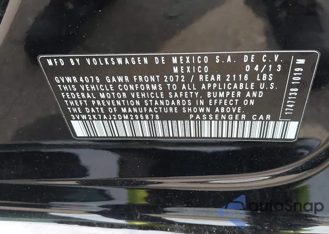 3VW2K7AJ2DM295878: 42321464