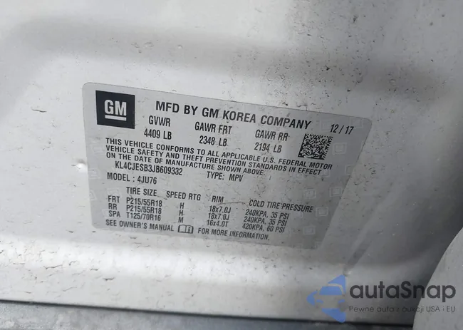 KL4CJESB3JB609332: 42321659