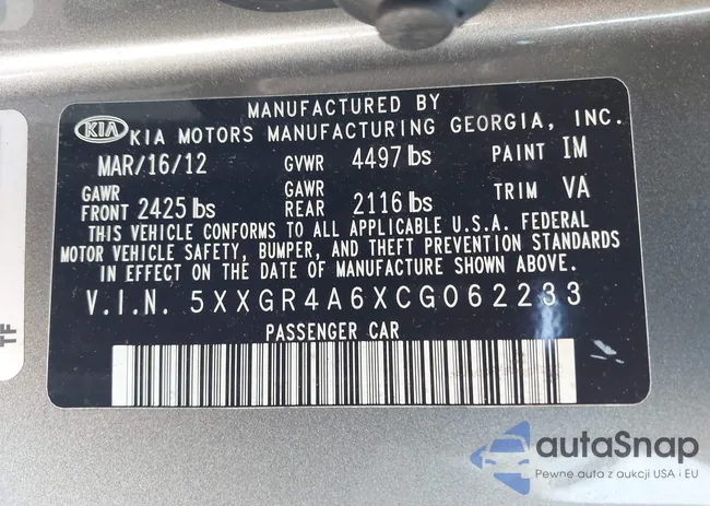 5XXGR4A6XCG062233: 42321677