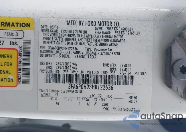 3FA6P0H93HR122636: 42321691