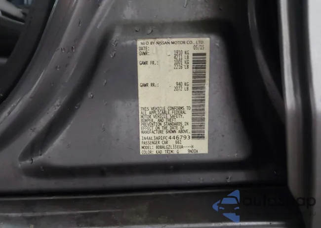 1N4AL3AP1FC446793: 42321745