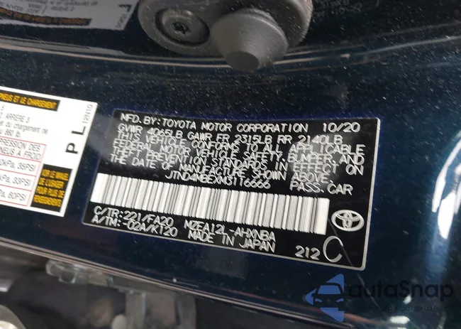 JTND4MBEXM3116666: 42320817