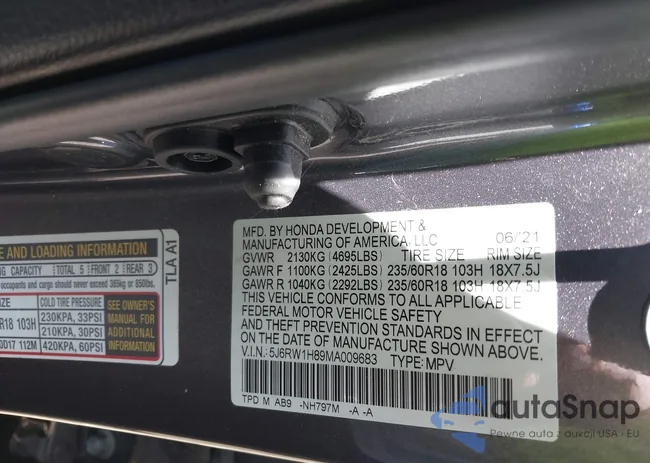 5J6RW1H89MA009683: 42321002