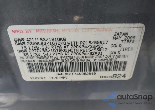 JA4LX81F46U052849: 42321079