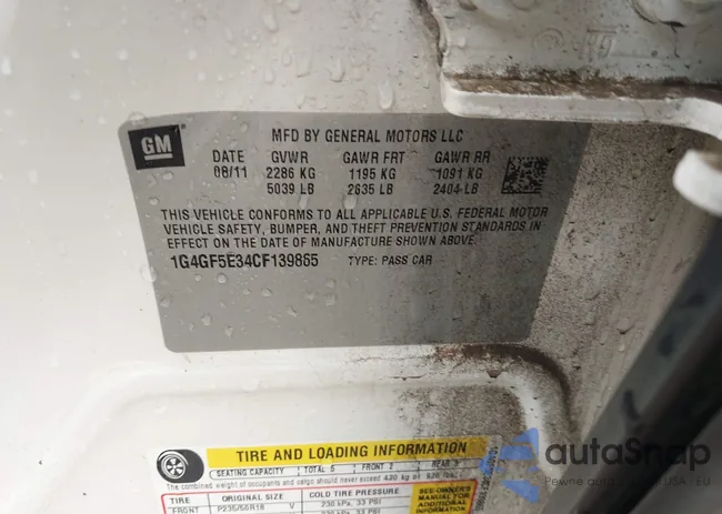 1G4GF5E34CF139865: 42322434