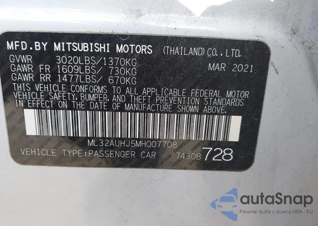 ML32AUHJ5MH007708: 42322547