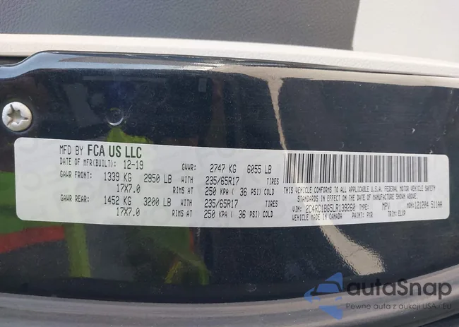 2C4RC1BG5LR139260: 42322654