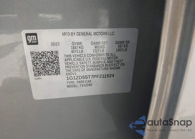 1G1ZD5ST7PF211924: 42321894