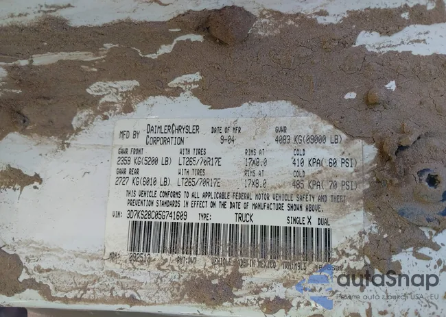 3D7KS28C05G741609: 42322081