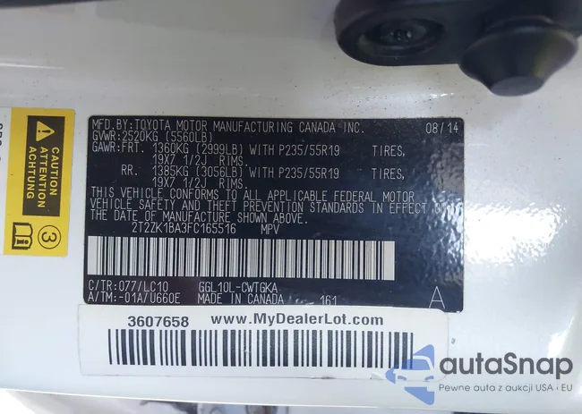 2T2ZK1BA3FC165516: 42323250