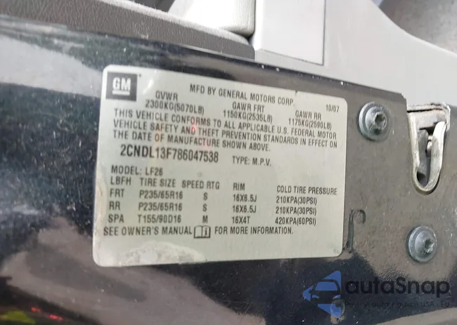 2CNDL13F786047538: 42323254