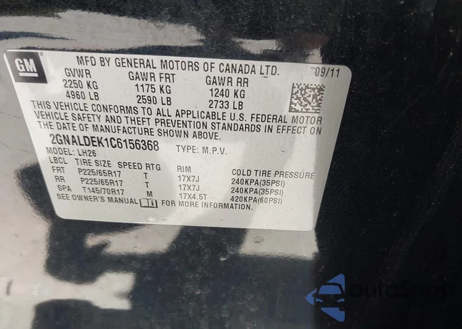 2GNALDEK1C6156368: 42323337