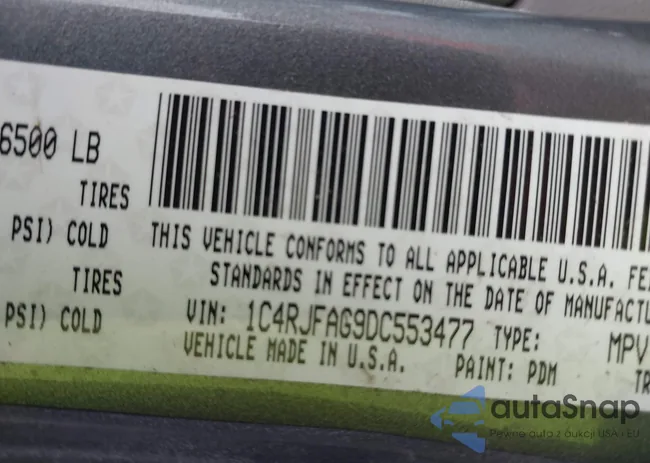 1C4RJFAG9DC553477: 42323356