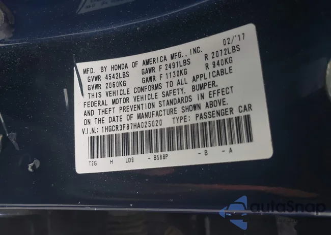 1HGCR3F87HA025020: 42323384