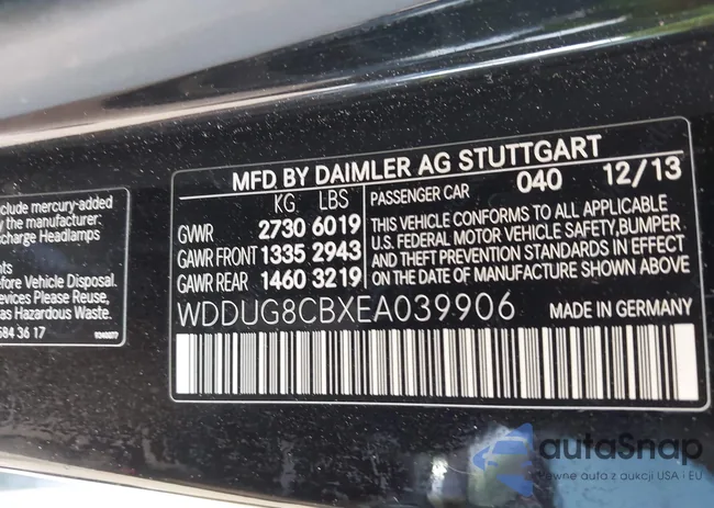 WDDUG8CBXEA039906: 42323455