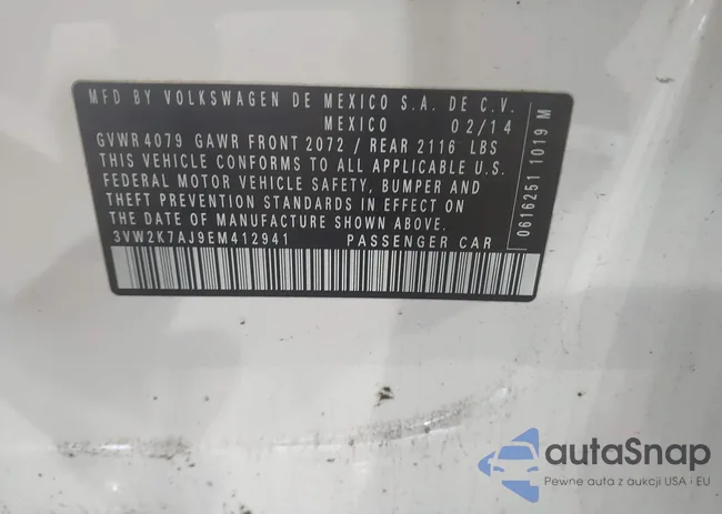 3VW2K7AJ9EM412941: 42323670