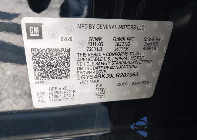 1GYS4BKJ9LR287363: 42323765