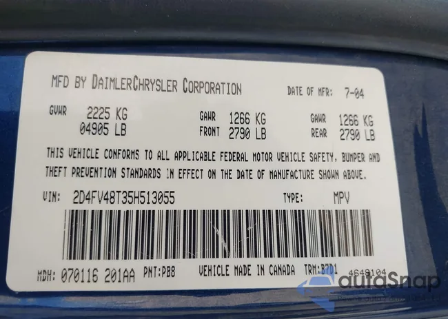 2D4FV48T35H513055: 42323080