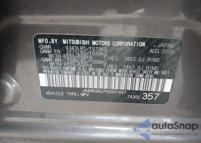 JA4AR3AU7HZ001497: 42323128