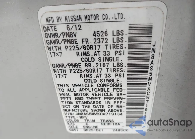 JN8AS5MVXCW719134: 42324229