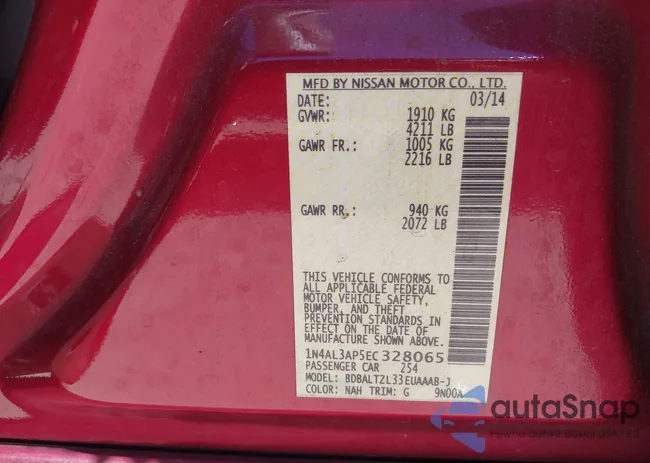 1N4AL3AP5EC328065: 42324248