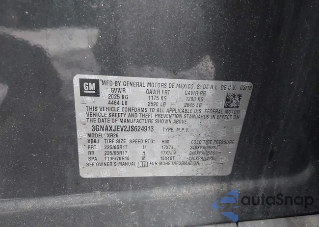 3GNAXJEV2JS624913: 42324267