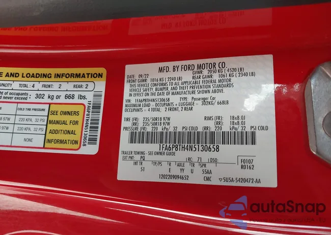 1FA6P8TH4N5130658: 42324270