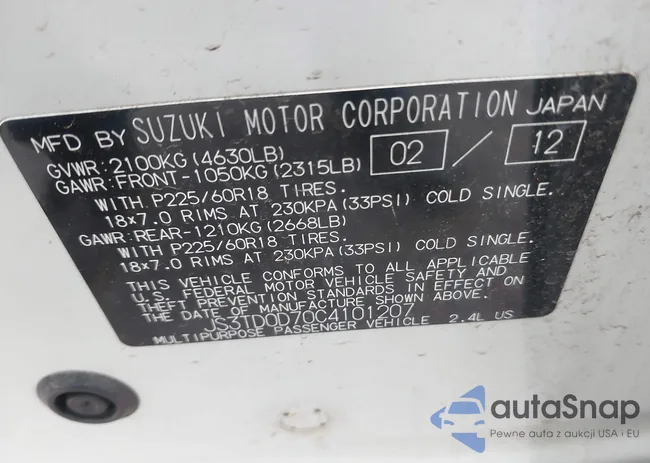 JS3TD0D70C4101207: 42324290