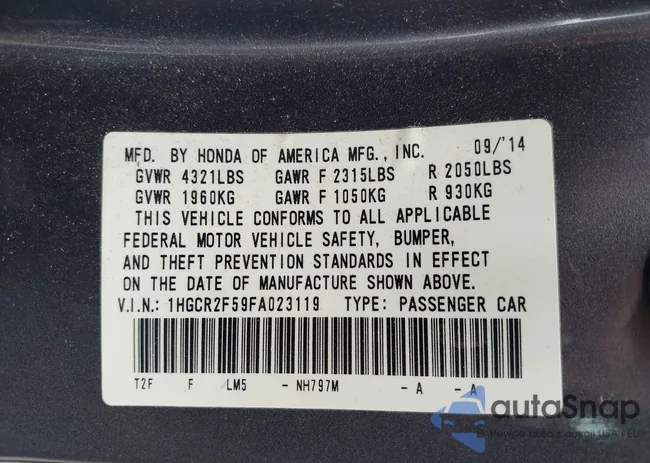 1HGCR2F59FA023119: 42324350