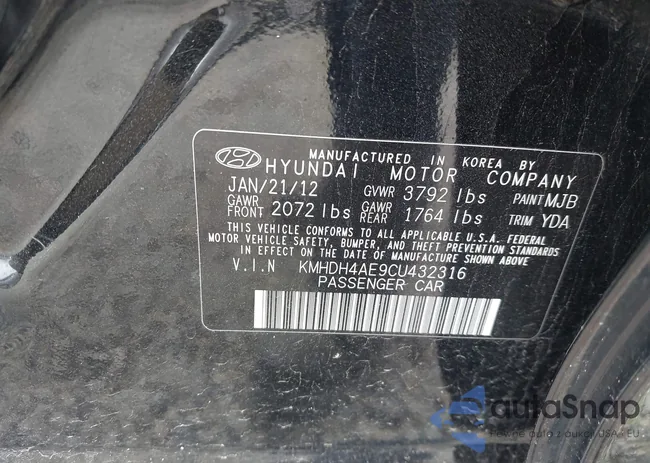 KMHDH4AE9CU432316: 42324448