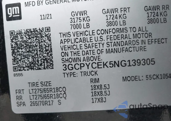 3GCPYCEK5NG139305: 42324554