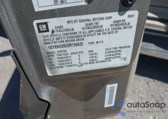 1GYEK63N32R139025: 42324563