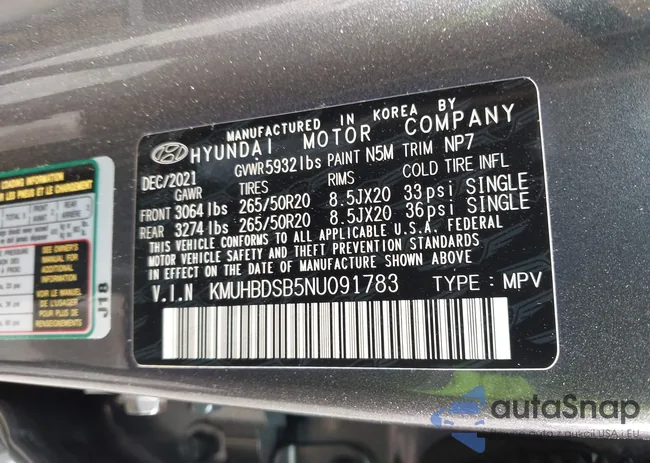 KMUHBDSB5NU091783: 42324573