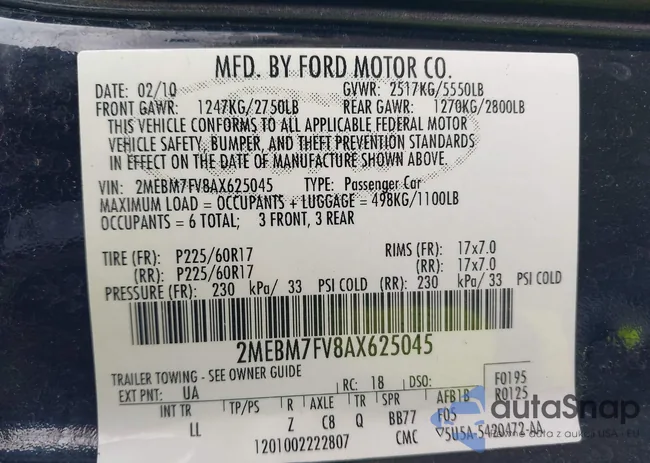 2MEBM7FV8AX625045: 42323903